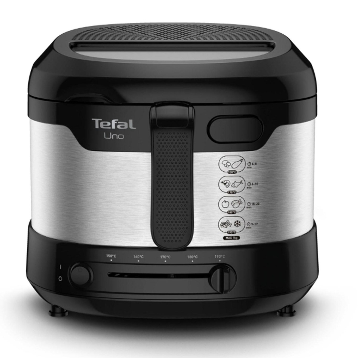 Tefal FF215D Uno M Fritteuse edelstahl/schwarz
