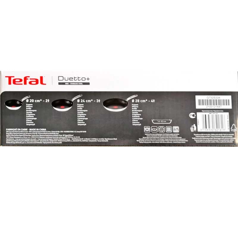Tefal Duetto + Plus Set 20/24/28cm Bratpfannen