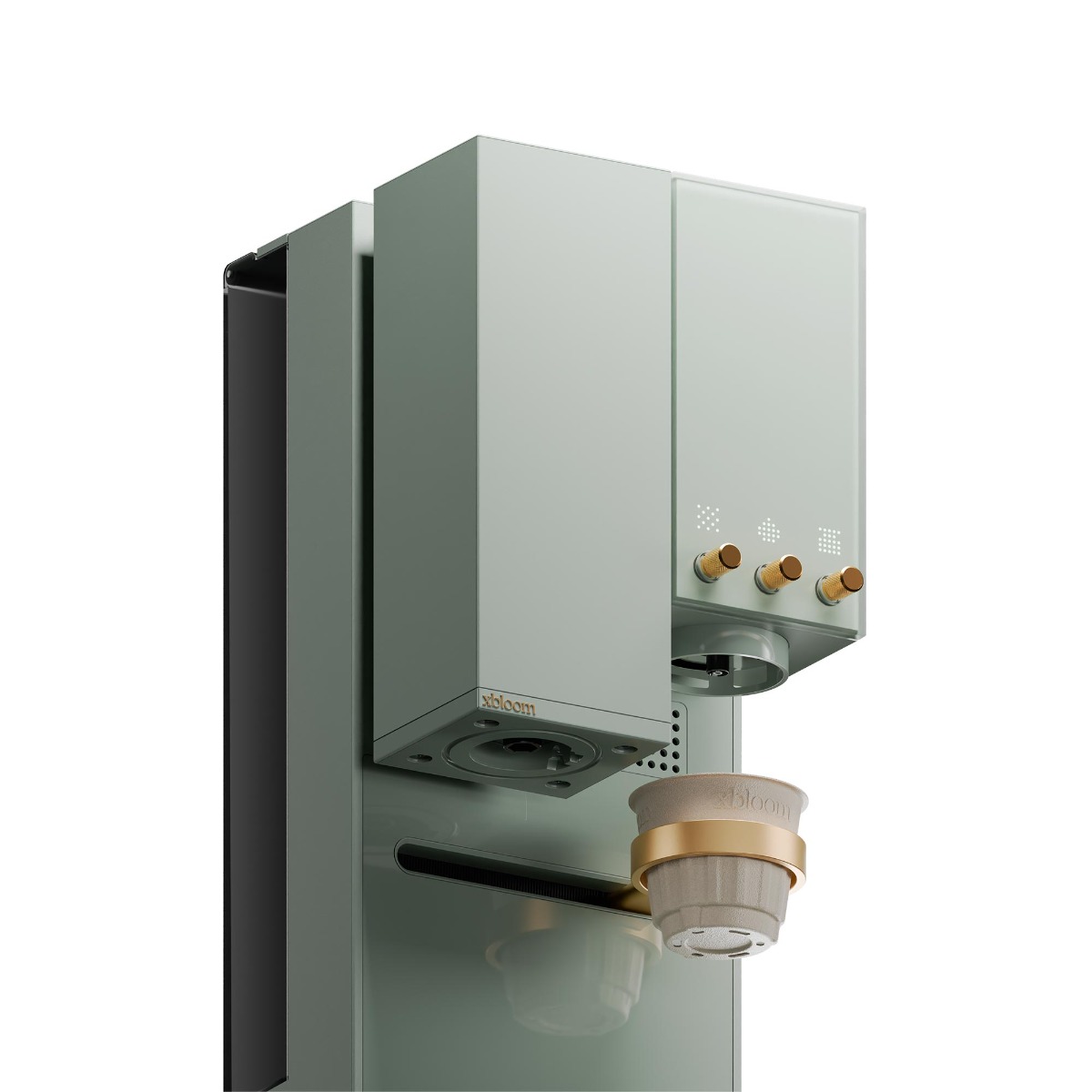 xBloom Studio Kaffeevollautomat sage green x gold