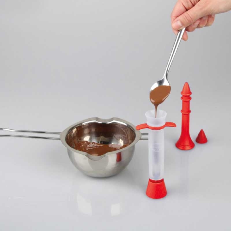 Dr. Oetker Silikon-Dekorierstift inkl. 2 Tüllen und Ständer (2. Wahl)