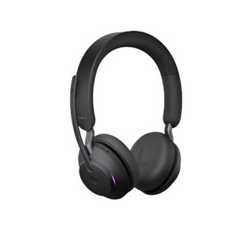 Jabra Evolve 2 65 MS Stereo Headset On Ear schwarz
