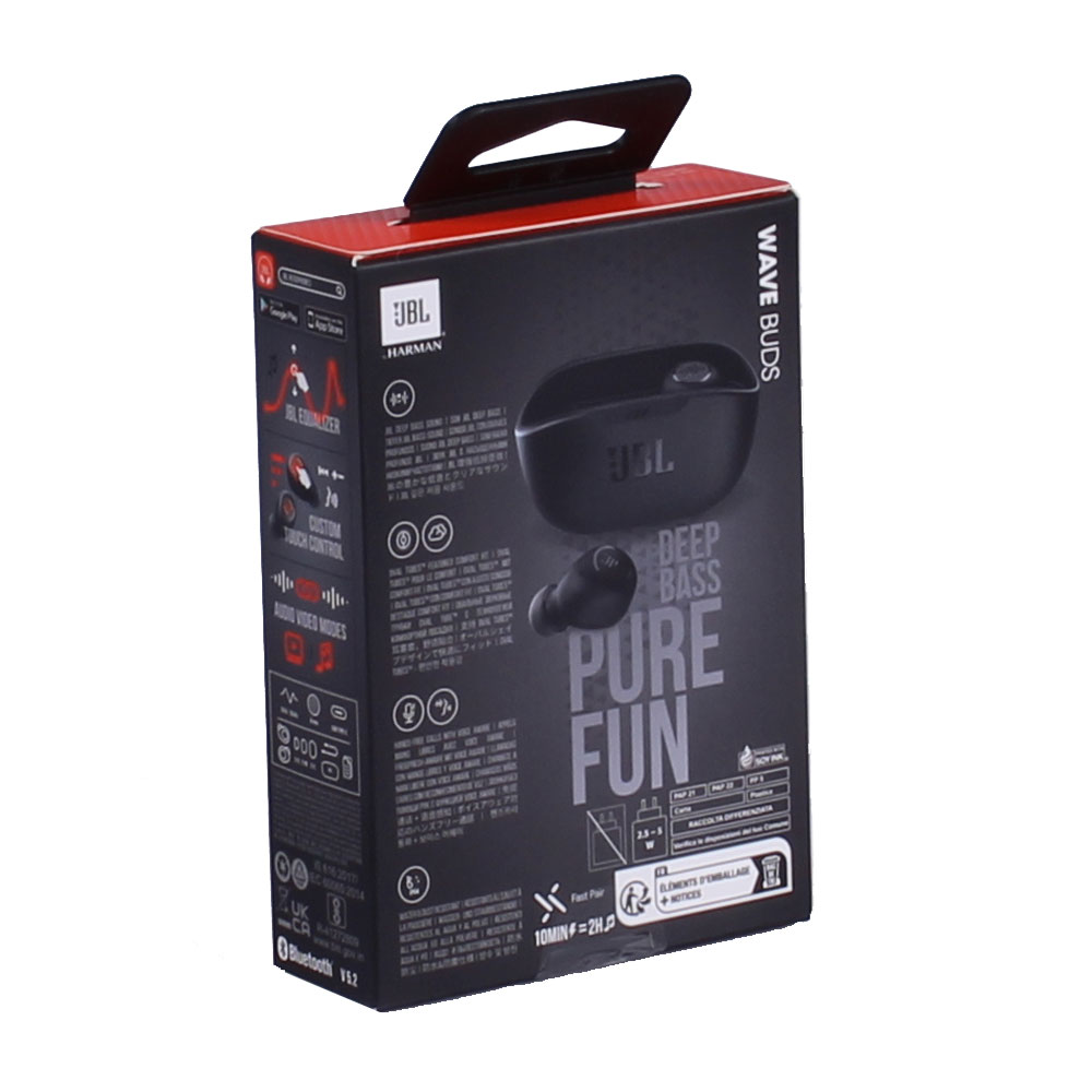 JBL Wave Buds kabellose In-Ear Ohrhörer schwarz