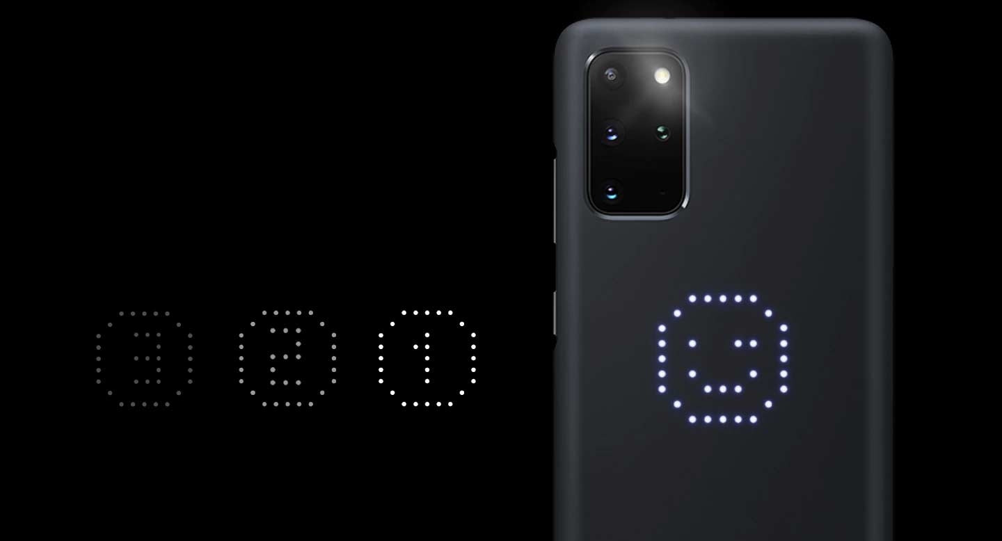 Samsung LED Cover Galaxy S20 (SM-G980) grau