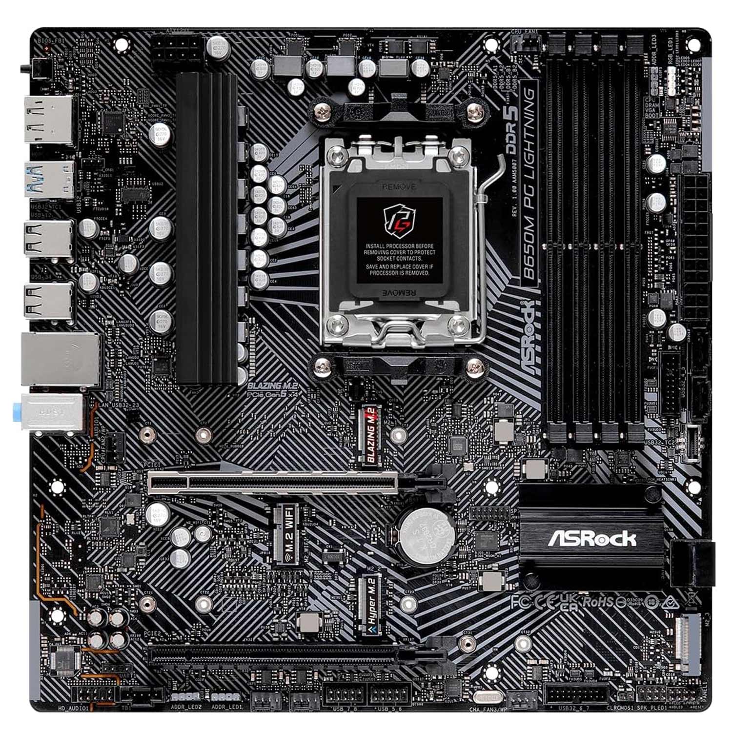 ASRock B650M PG Lightning AM5 mATX Mainboard