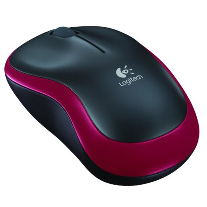 Logitech M185 Wireless Maus rot