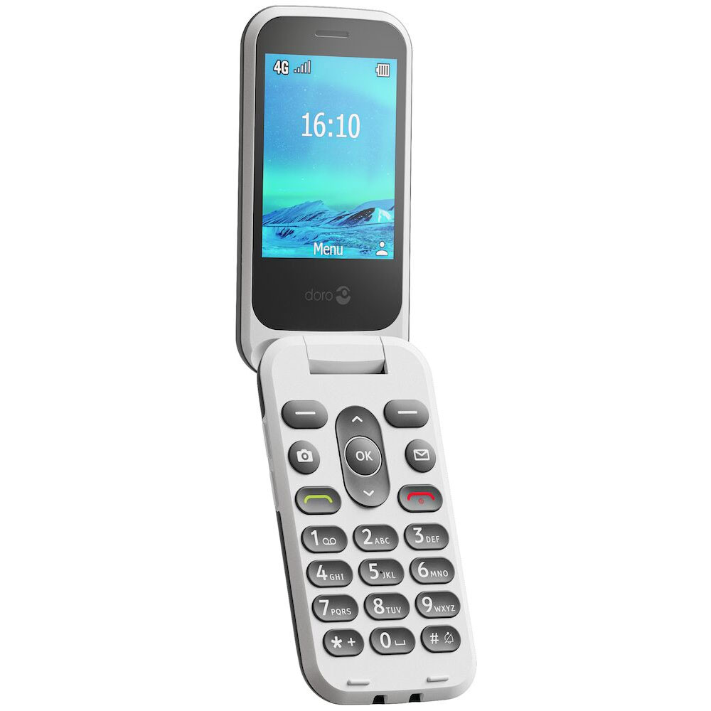 Doro 2880 4G-Klapptelefon schwarz/weiß