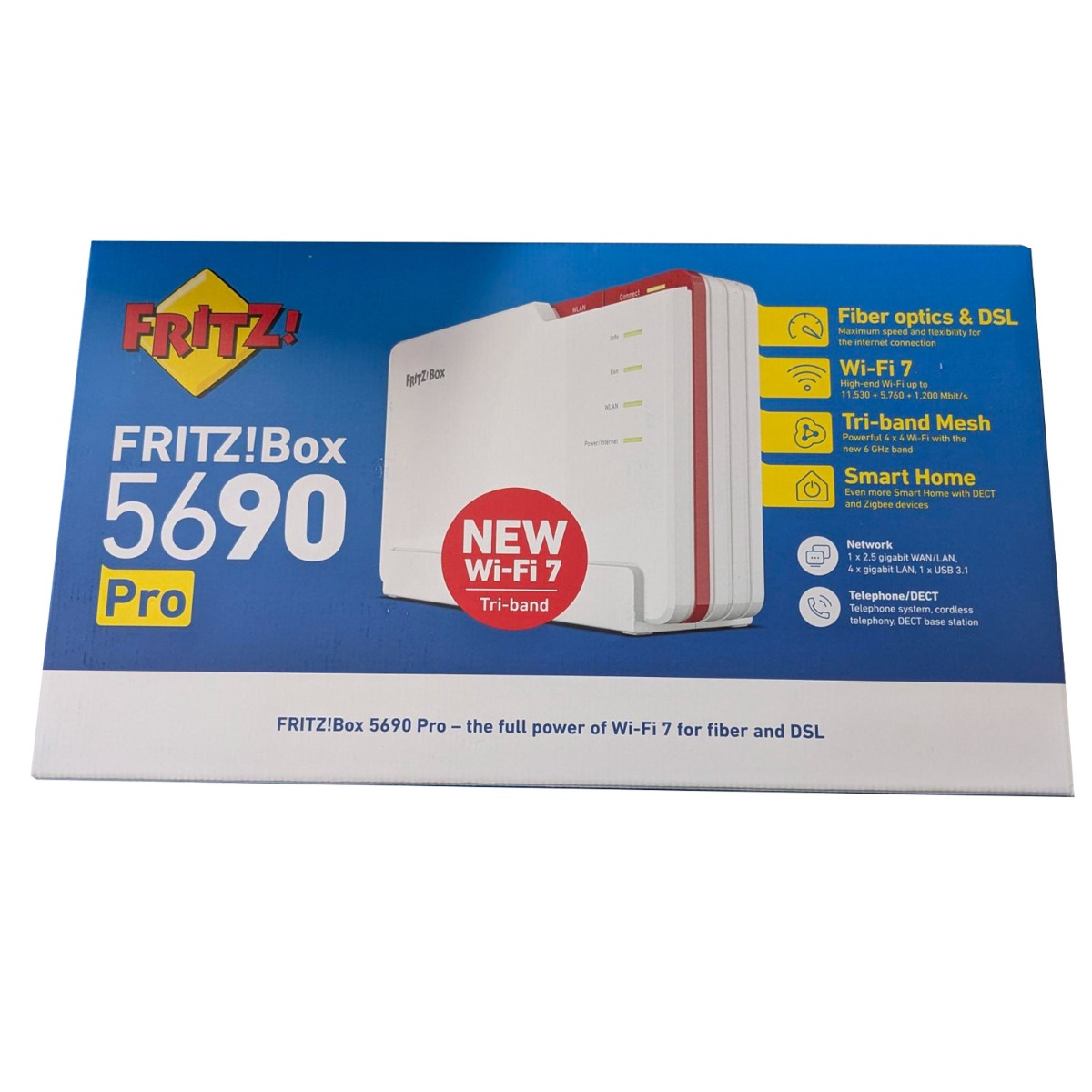 AVM FRITZ!Box 5690 Pro Fiber Glasfaser-Router weiß