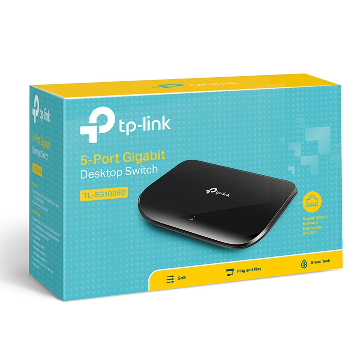 TP-Link TL-SG1005D V6.0 5 Port Gigabit Desktop Switch schwarz