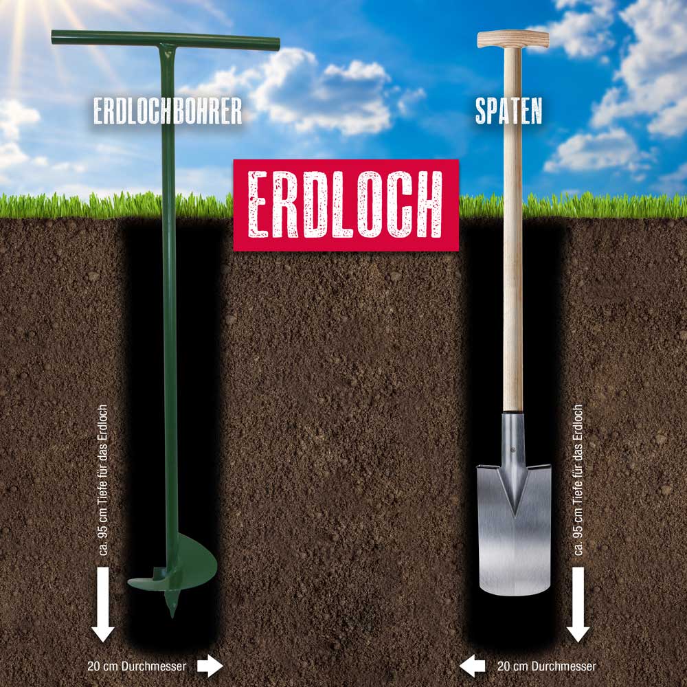 HopfenHöhle LIFT Outdoor Erdloch Bierkühler mit integriertem halbautomatischem Hebesystem