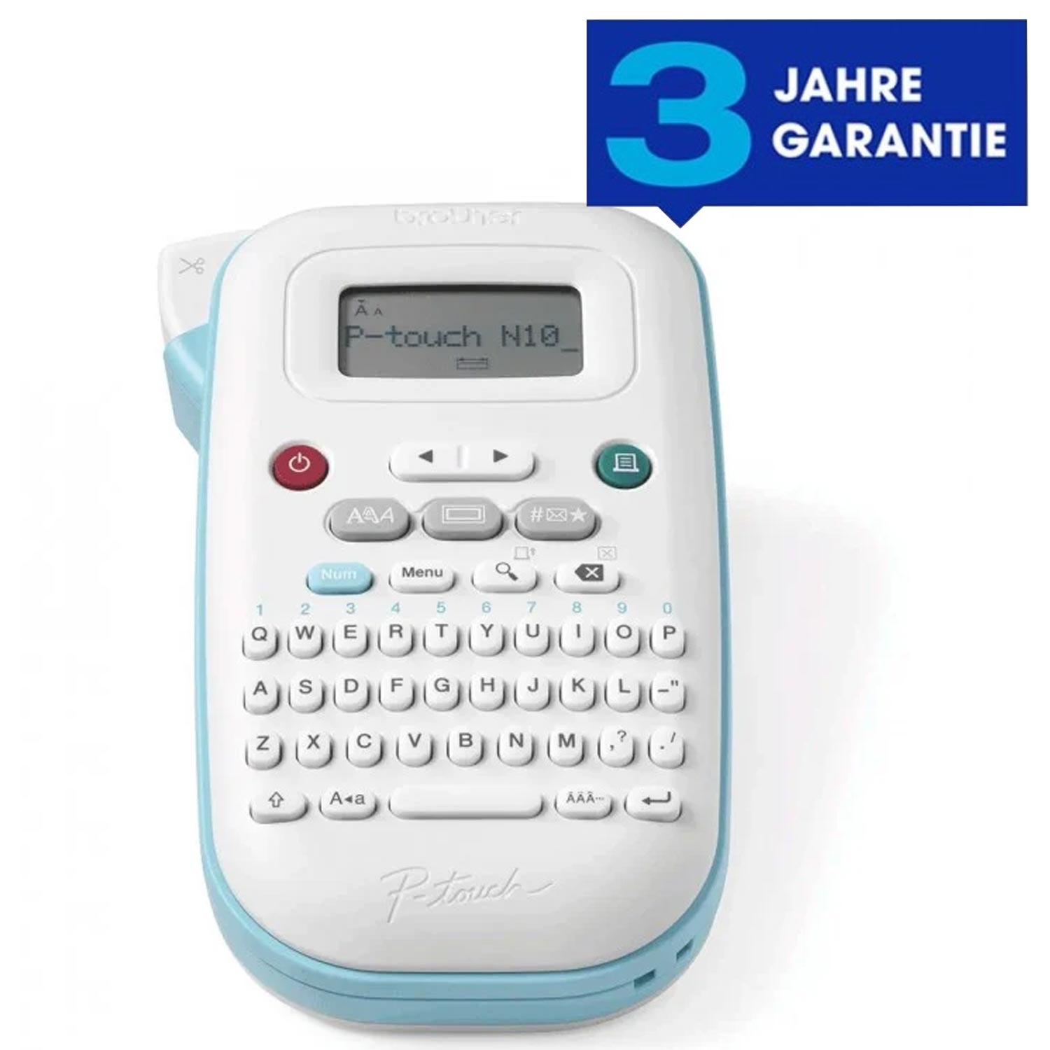 Brother P-Touch PT-N10 Beschriftungsgerät weiß/hellblau