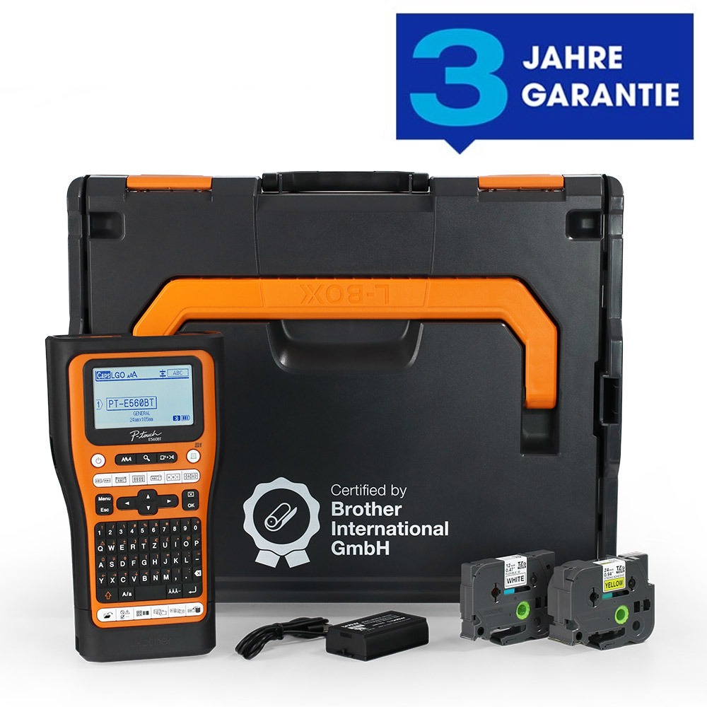 Brother PT-E560BT und L-BOXX 136 Systemkoffer mit Schaumstoffeinlage