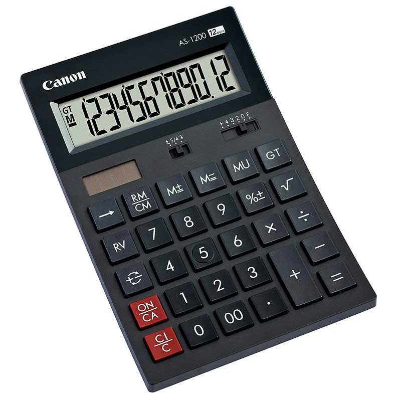 Canon AS1200HB Desktop Taschenrechner - grau