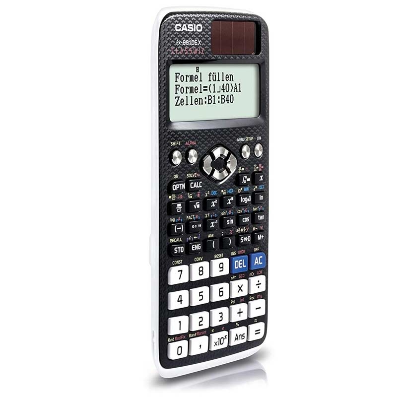 Casio FX-991DE X Wissenschaftlicher Taschenrechner 696 Funktionen - Schwarz
