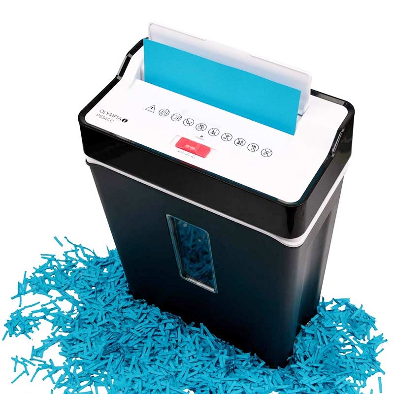 Olympia PS 54 CC - Aktenvernichter P4 (Papierschredder, Partikelschnitt, 8 Blatt