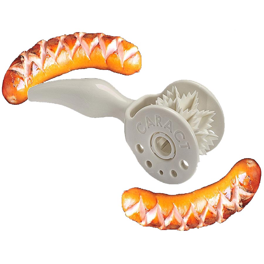 Caract Schneidroller - Grillzubehör zum Einschneiden für Grill- und Bratwürste