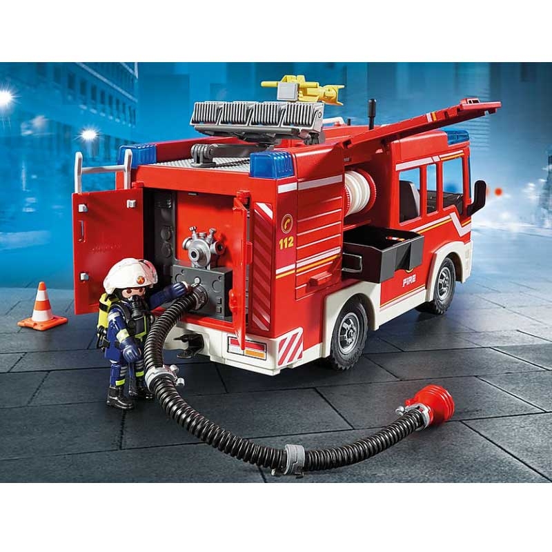 PLAYMOBIL 9464 City Action Feuerwehr-Rüstfahrzeug mit Licht und Sound