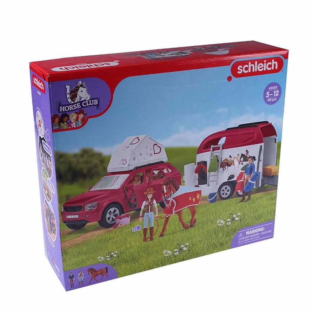 Schleich Abenteuer mit Auto und Pferdeanhänger (42535)
