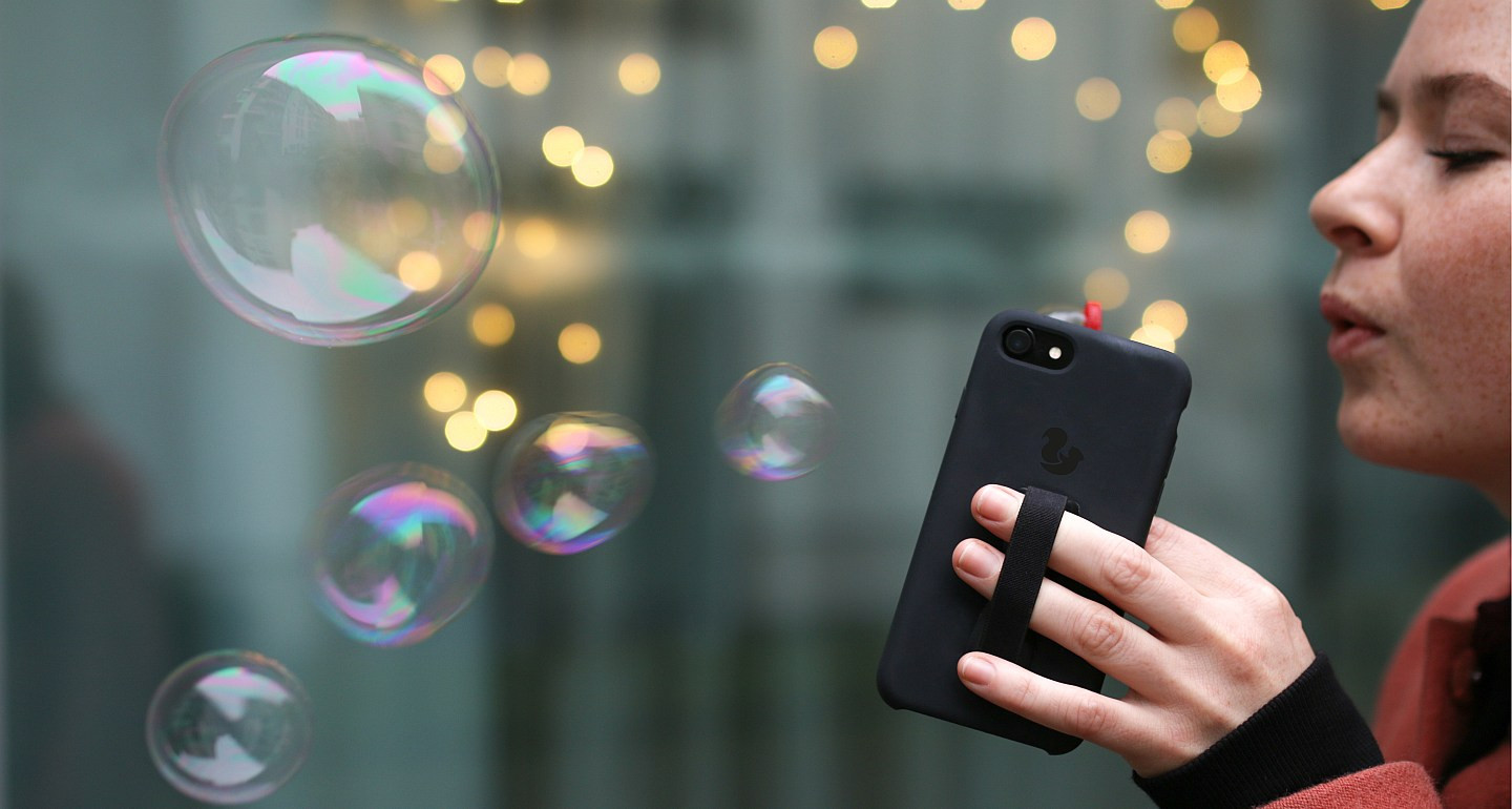 Happy Strappy Smartphone Fingerhalter ganz rosegold