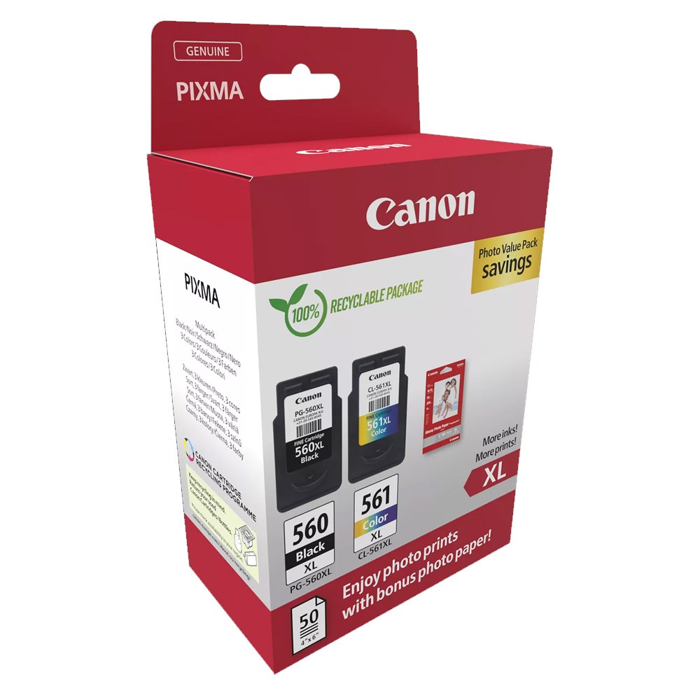 Canon PG-560XL/CL-561XL Tintenpatronen Multipack