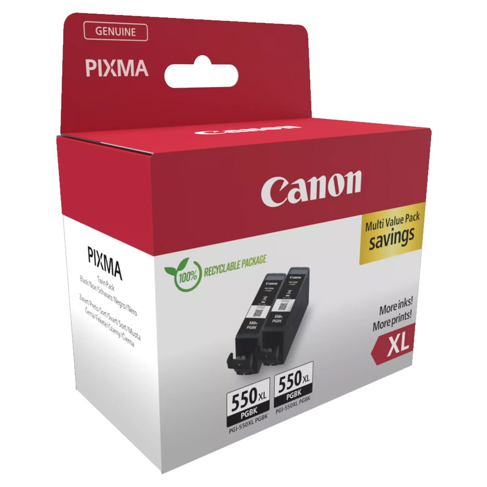 Canon PGI-550XL Tintenpatronen Multipack schwarz