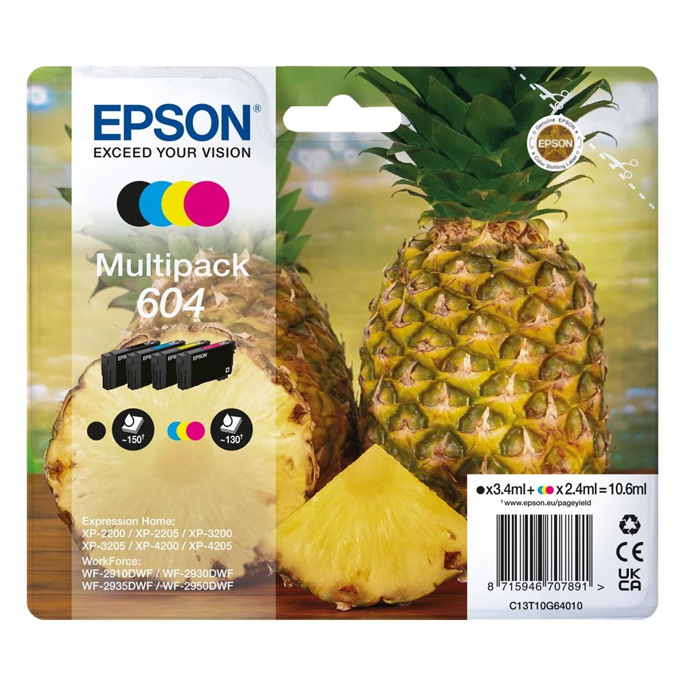 Epson 604 Tintenpatronen Multipack 4-farbig