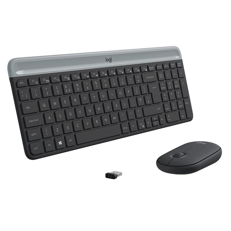 Logitech MK470 Slim Wireless Combo Tastatur und Maus Set