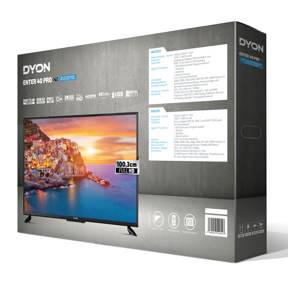 Dyon Enter 40 PRO X2 100,3cm (40 Zoll) LED-TV (2.Wahl)