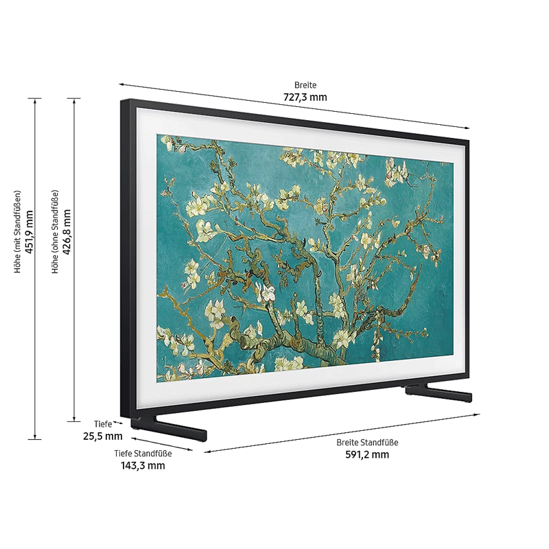 Samsung GQ32LS03CBUXZG The Frame  81cm (32 Zoll) 4K-QLED-TV
