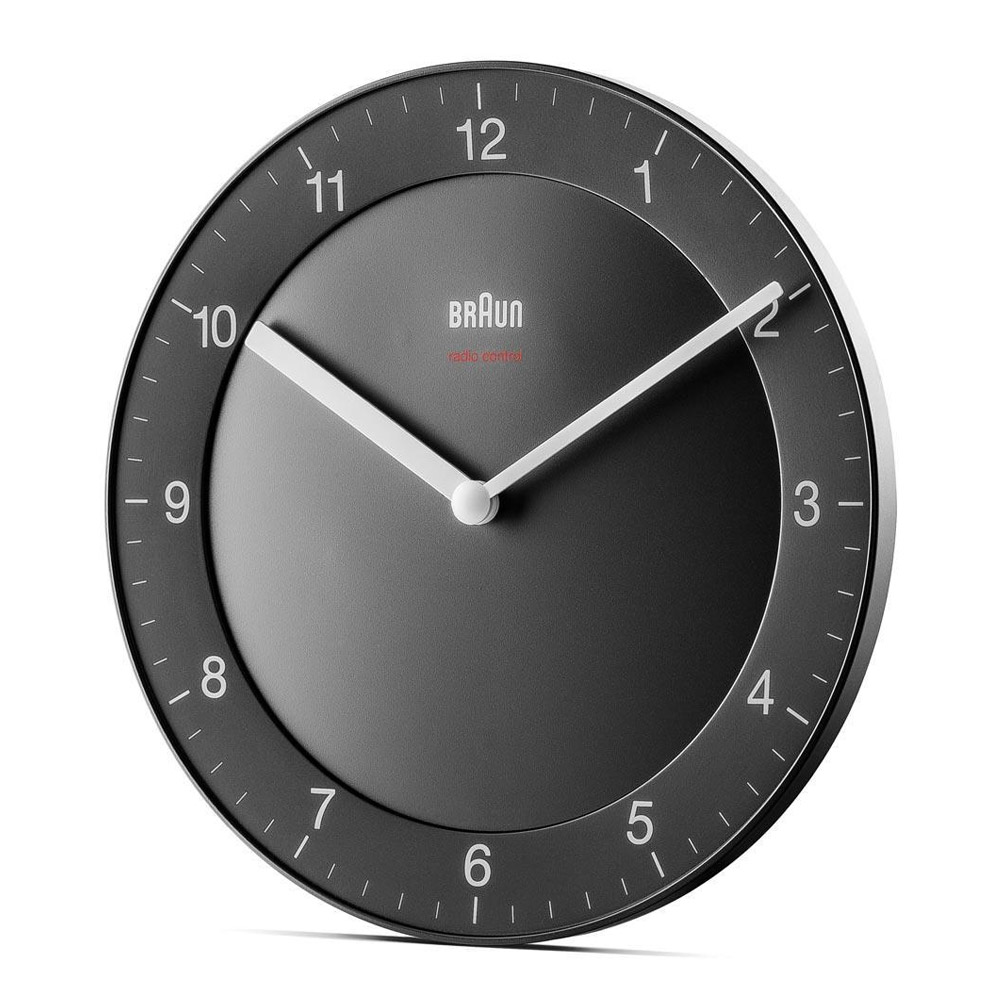 Braun BC06B-DCF Funkwanduhr schwarz