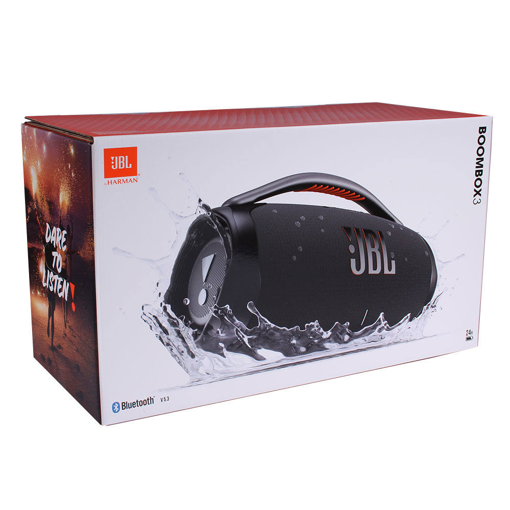 JBL Boombox 3 Bluetooth-Lautsprecher 24h schwarz