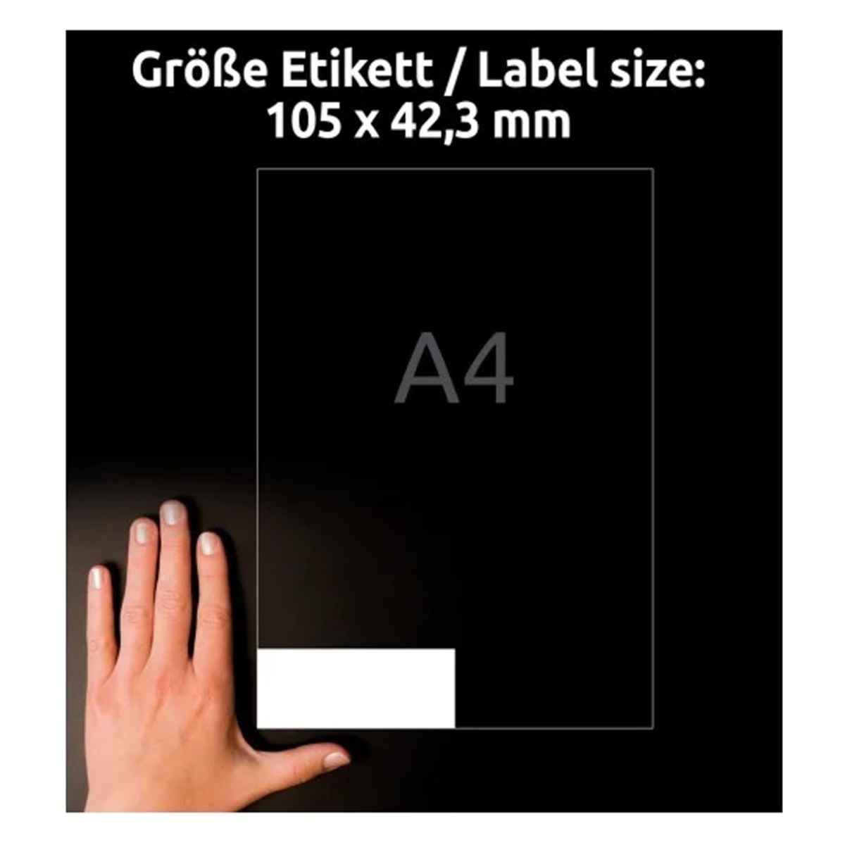 Avery Zweckform, Labels Avery 105 x 42,3mm, A4 (3653)