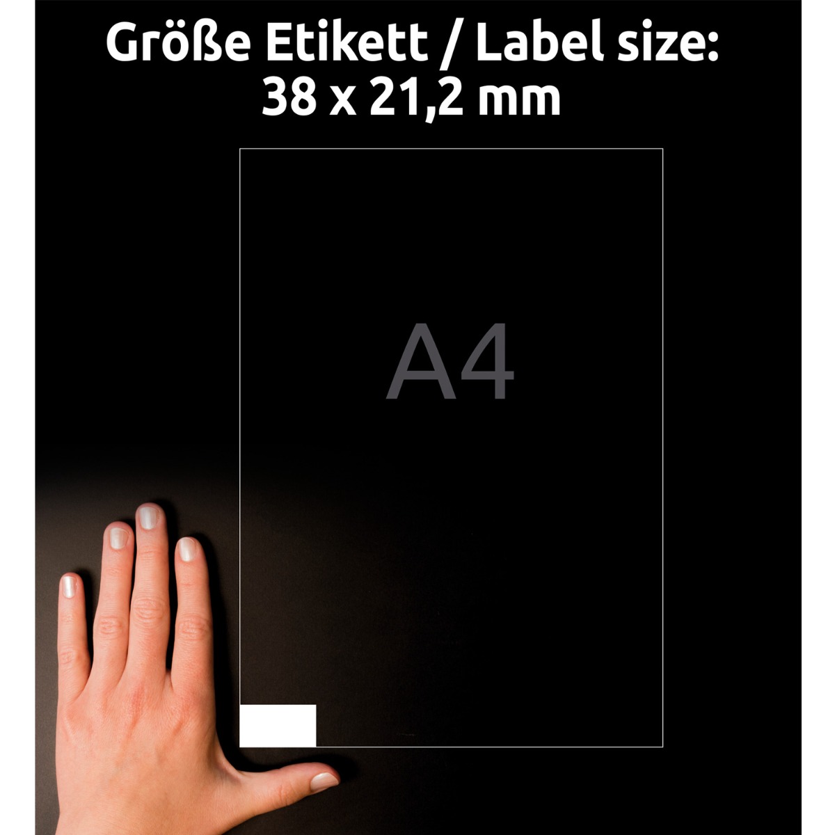 Avery Zweckform, Labels Avery 38 x 21,2mm, A4 (3666)
