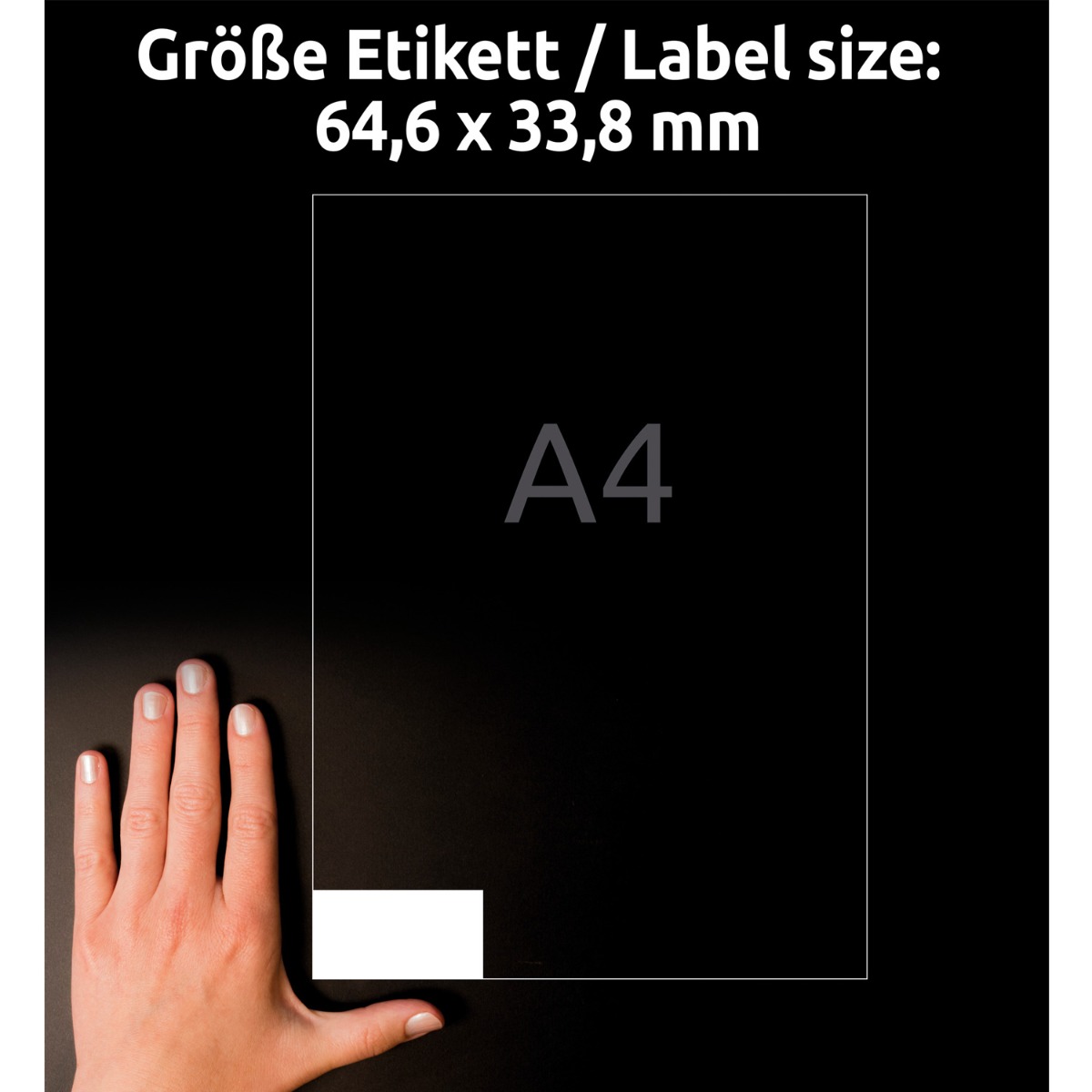 Avery Zweckform, Labels Avery 64.6 x 33,8mm, A4 (3658)