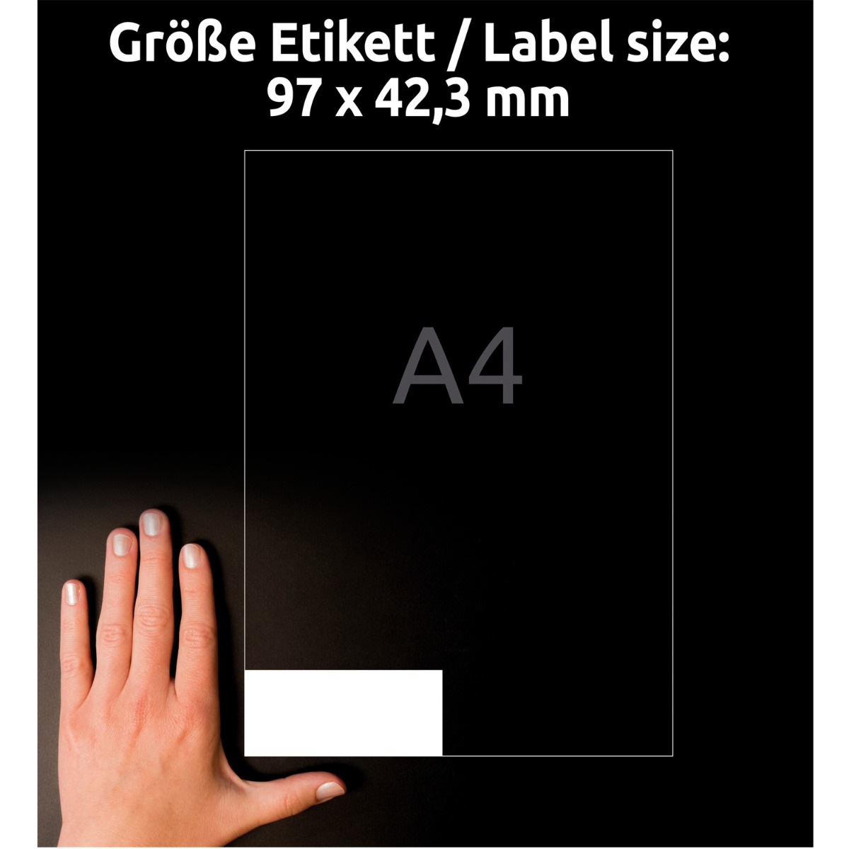 Avery Zweckform, Labels Avery 97 x 42,3mm, A4 (3659)