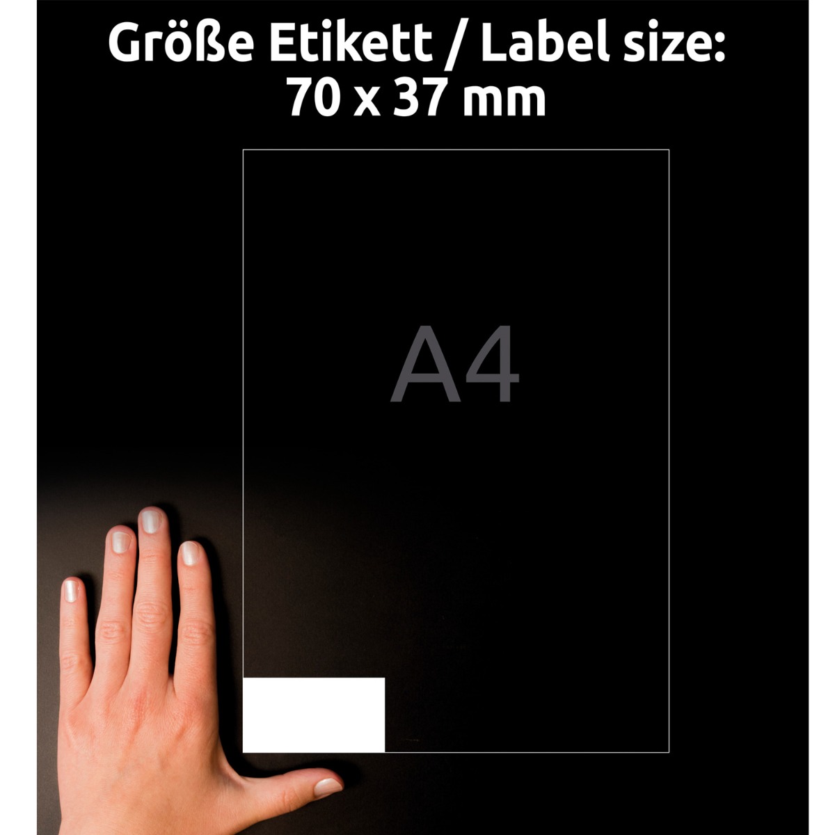 Avery Zweckform Labels Avery 70 x 37mm White (3474)