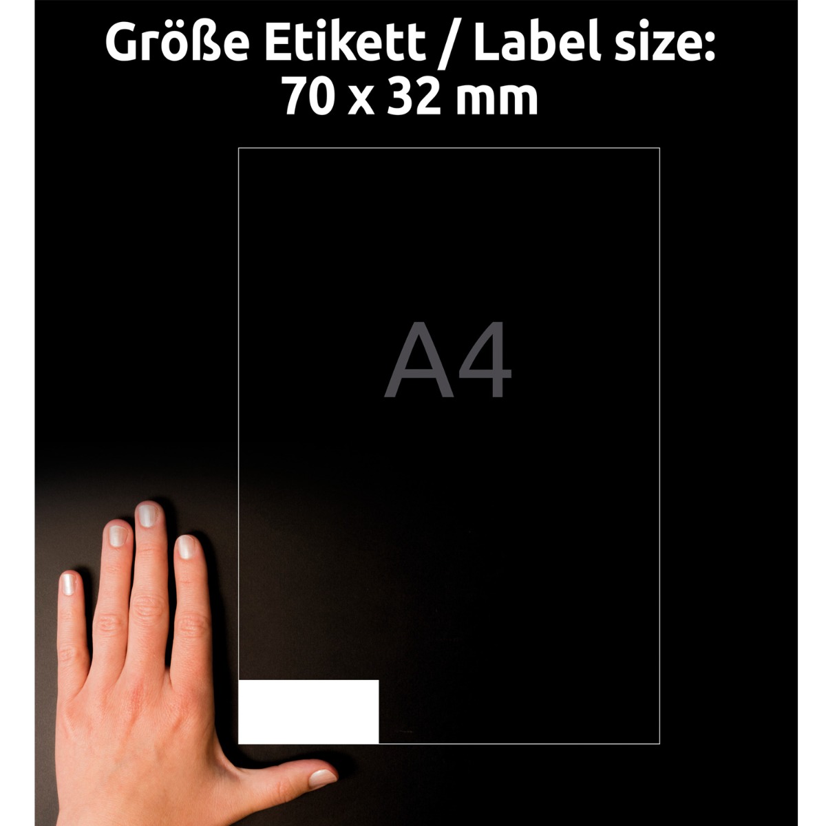 Avery Zweckform, Labels Avery 70 x 32mm, A4 (3479)
