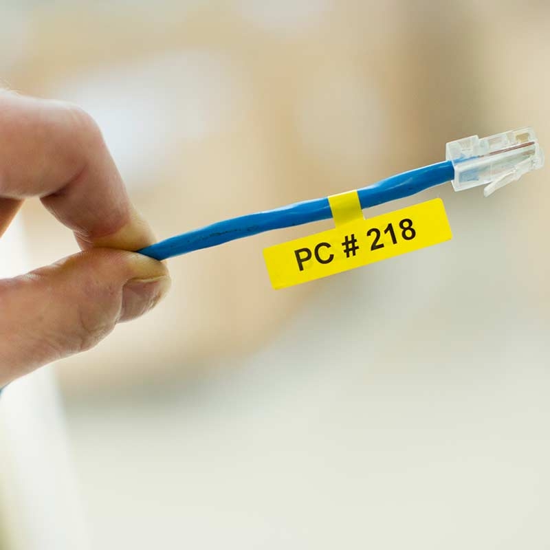 Brother FLe-6511 P-touch Schriftbandkassette schwarz auf gelb