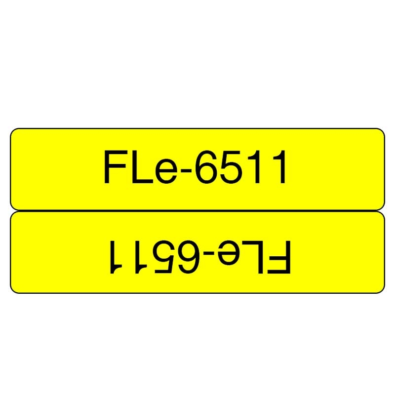 Brother FLe-6511 P-touch Schriftbandkassette schwarz auf gelb