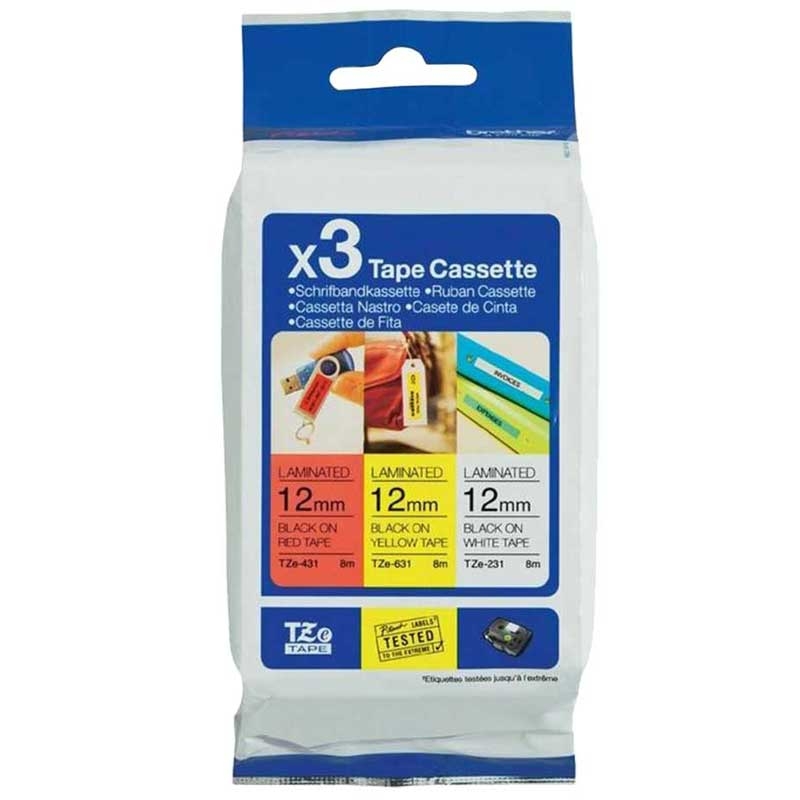 Brother TZe31M3 P-Touch Schriftbandkassette multipack