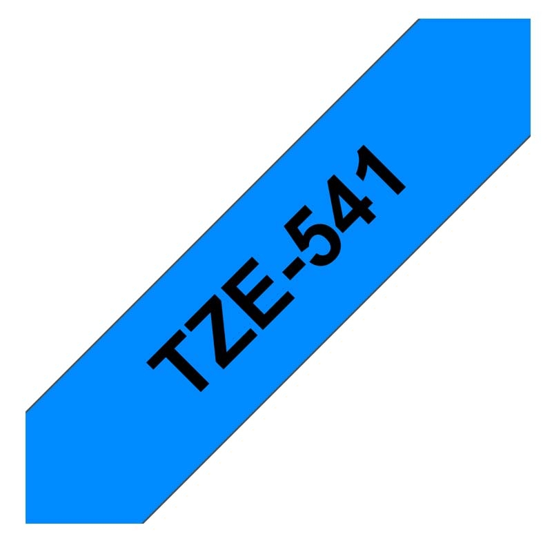 Brother TZe-541 Schriftband P-touch schwarz auf blau 18mm