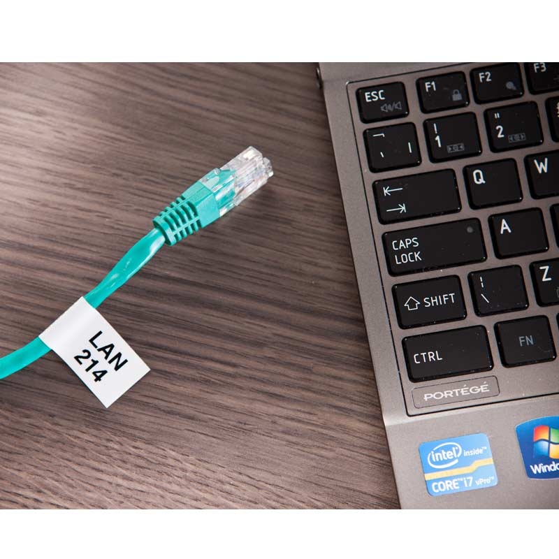 Brother TZe-FX241 Schriftband P-touch flexibel schwarz auf weiss 18mm