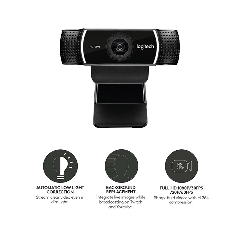 Logitech C922 HD Pro Webcam mit USB (2.Wahl) (neutrale Verpackung)